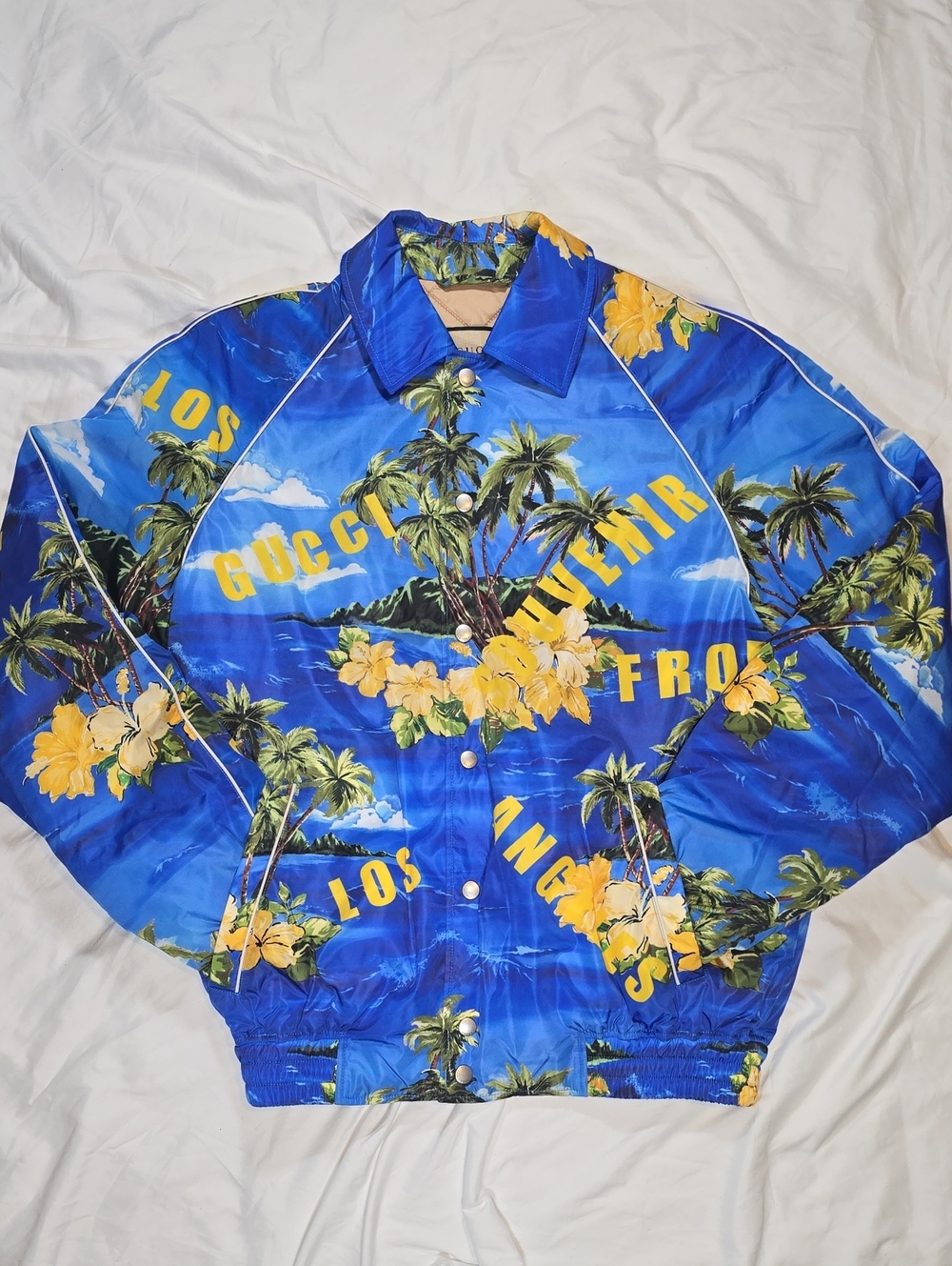 Gucci "Souvenir from Los Angeles" Print Nylon Jacket